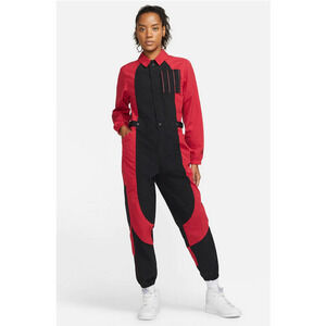 JORDAN Women's Essential Flight Suit In Red/Black‎